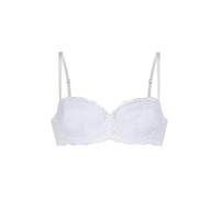 DORINA Perfect Lace Balconette Underwired Bra - Lightly Padded Cups for Natural Shape - Adjustable Lift & Flattering Silhouette, White