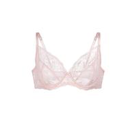 DORINA Perfect Lace Full Cup Underwired Bra - Lightly Padded for Natural Shape - Smooth Fabric & Adjustable Support, Pink