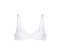 DORINA Perfect Lace Non Padded Plunge Bra - Underwired & Contoured - Natural Lift, Adjustable Fit for Sculpted Shape, White