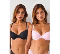 DORINA Willa 2pk Plight Padded Demi Bra, Multi, Size 38Dd, Women Print