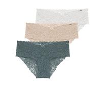 DORINA Women's LANA-3PP Briefs, Vert/Beige/Ivoire, 3XL (Pack of 3)