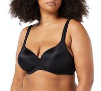 DORINA Women's Lindsay Moulded Wire Bra Wired Plain Everyday Bra, Black, 44B