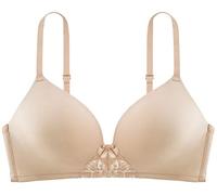 DORINA Women's Michelle Moulded Soft Bra Soft Cup Plain Everyday Bra, Beige (Nude), 32B (Manufacturer Size:32)
