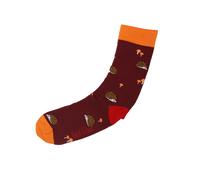 Doris & Dude Burgundy Hedgehog Bamboo Socks - UK 3-7