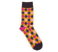 Doris & Dude Gold Diamond Bamboo Socks - UK 7-11