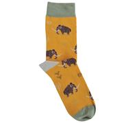 Doris & Dude Orange Woolley Mammoth Bamboo Socks - UK 7-11