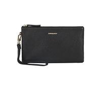 Doris&Jacky Goatskin Leather Wristlet Clutch Wallet Cute Small Pouch Bag With Strap (Goatskin-black, 1-black)