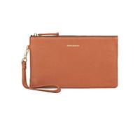 Doris&Jacky Goatskin Leather Wristlet Clutch Wallet Cute Small Pouch Bag With Strap (Goatskin-brown, 2-brown)