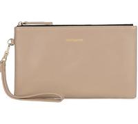 Doris&Jacky Goatskin Leather Wristlet Clutch Wallet Cute Small Pouch Bag With Strap (Lambskin-beige, 8-lambskin Beige)