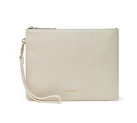 Doris&Jacky Lambskin Leather Wristlet Clutch Purse For Women Large Soft Designer Wallet With Strap…, 2-cowhide-off White, Leather Wristlet Clutch Purse