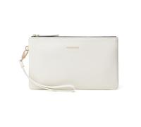 DORIS&JACKY Small Leather Wristlet Clutch Purse for Women Slim Thin Designer Goatskin Cell Phone Pouch Bag with Strap, 13-lambskin Off White, 8.2 x 4.9 x 0.3 inches