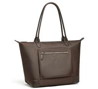 Doris&Jacky Tote Bag For Women Large Lightweight Leather Nylon Work Shoulder Bag And Foldable Travel Purse, 21-brown, L