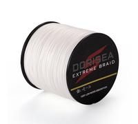 Dorisea Extreme Braid 100% Pe White Braided Fishing Line 109Yards-2187Yards 6-550Lb Test Fishing Wire Fishing String Incredible Superline Zero Stretch (100m/109Yards 400lb/1.4mm(16Strands))