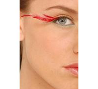 Dorisue Red Eyelashes Accent Feather Lashes - Natural-to-Bold Red Gradient Eyelashes for Retro & Vampire Cosplay