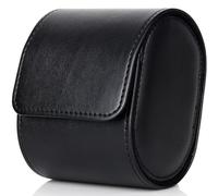 Dorisun Single Watch Travel Case - Watch Roll Travel Case for Men with Removable Pillow Holder, Watch Organiser Box for Christmas Anniversary Birthday(Black)