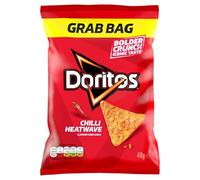 Doritos Chilli Heatwave Tortilla Chips Grab Bag Crisps 48g (Case of 24)