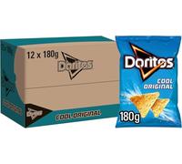 Doritos Cool Original Tortilla Chips Sharing Bag Crisps 180g (12 Bags)