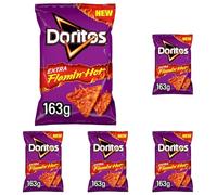 Doritos Extra Flamin' Hot Sharing Bag Crisps 163g (Pack of 5)