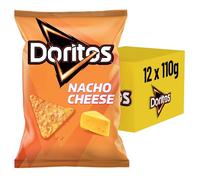 Doritos Nacho Cheese - cheese Tortilla Nachos - hearty snack to nibble from corn - 12 x 110 g