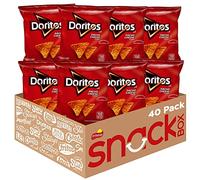Doritos Nacho Cheese Flavored Tortilla Chips, 1oz Bags (40 Pack)