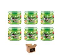 Doritos Tortilla Chips - Bold Crunch, Iconic Taste | Crispy Flavoured Corn Chips in Variety of Flavors - 5 Snack Bags per Pack | Party, Movie Night Crisps (Pack 6, SPICY CREAMY GUACAMOLE 270g)