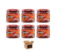 Doritos Tortilla Chips - Bold Crunch, Iconic Taste | Crispy Flavoured Corn Chips in Variety of Flavors - 5 Snack Bags per Pack | Party, Movie Night Crisps (Hot Salsa Dip - 300g x 6Pack)