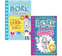 Dork Diaries 2 Books Collection Set by Rachel Renee Russell (Dork Diaries OMG: All About Me Diary & Dork Diaries 3 ½ : How to Dork Your Diary)