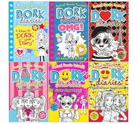 Dork Diaries Series 6 Books Collection Set (Birthday Drama!, Spectacular Superstar, I Love Paris!, Sister Showdown!, OMG!, How to Dork Your Diary)