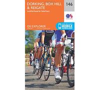 Dorking, Box Hill & Reigate Map | Leatherhead & Caterham | Ordnance Survey | OS Explorer Map 146 | England | Walks | Hiking | Maps | Adventure