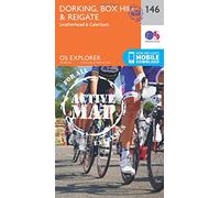 Dorking, Box Hill & Reigate Map | Weatherproof | Leatherhead & Caterham | Ordnance Survey | OS Explorer Active Map 146 | England | Walks | Hiking | Maps | Adventure