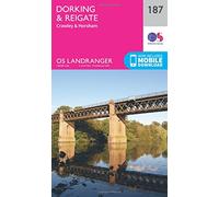 Landranger 187 Dorking, Reigate & Crawley Map With Digital Version, Pink One Size
