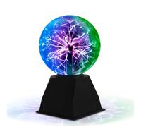 Dorlink Plasma Ball, 6 Inches Three Colors Magic Plasma