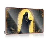 Dorm Door Decorations Haves Art | Silent Guardian: The Grim Reaper In Ancient Ruins Nice Decorative Wall Art Ready To Hang For Days(20X30CM)