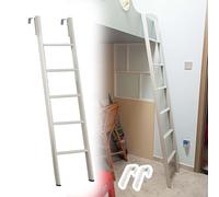 Dorm Loft Home Bunk Bed Ladder Only, 45"/50"/55"/59"/63"/65"/69"/73" RV Bunk Ladder for Travel Trailers, Short Climb Twin Bed Ladder(170cm/67")