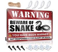 Dorm Room Door Sign Beware of Snake Sign Funny Gifts for Boss Bar Rules Tin Metal Sign ( Size : 30X40CM )