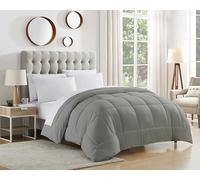 Dorm Room Essentials College Bedding Comforter 1 Piece Twin/Twin XL Size Solid Color Duvet Insert for College Students Boys and Girls, Twin/Twin XL, Gray