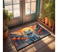 Dorm Sweet Dorm Door Mat Full Moon Lantern Festival: A Magical Cat'S Tale Doormat Teen Room Decor Welcome Mat For Classroom(50X80CM)
