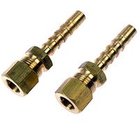 Dorman 800-036 Fuel Line Adapter-5/16 in. Steel to 5/16 in.(8mm) Nylon Tubing, 2 Pack Universal Fit, No Color