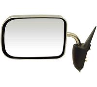 Dorman 955-221 Driver Side Manual Door Mirror - Folding Compatible with Select Dodge Models, Black and Chrome