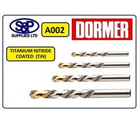 Dormer A002 5.50MM HSS Straight Shank Jobber Drills - TiN Tipped