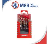 Dormer A087 No 201 19 Piece HSS TiN Coated 1.0mm-10mm By 0.5mm Drill Set