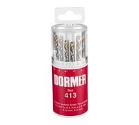 Dormer A094 No 413 13 Piece HSS TiN Coated 1.5mm-6.5mm By 0.5mm Drill Set