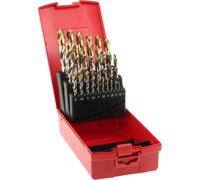 Dormer A095 No 204 25 Piece HSS TiN Coated 1.0mm-13mm By 0.5mm Drill Set