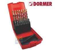 Dormer A095 No 201 19 Piece HSS TiN Coated 1mm-10mm By 0.5mm Drill Set