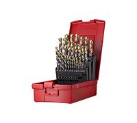 Dormer Drill Bit Set A095206 - HSS Jobber, 118° TiN-tipped Split Point, 29-piece