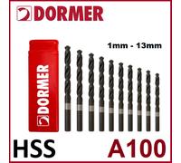 DORMER A100 HSS Jobber Drills Metric Steam Tempered High Speed Steel Drill Bits