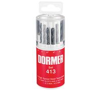 Dormer Jobber Drill Bits A191413 – HSS, 118° Standard Point – Set of 13