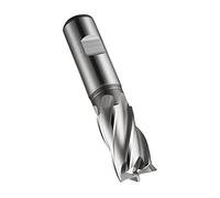 Dormer C247 C2475.0 HSS-E-PM 4 Flute End Mill/Milling Cutter with Bright Finish, Diameter 5.0 mm, Single Pack