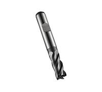 Dormer C42813.0 Series C428 HSS-E-PM 4 Flute Roughing End Mill/Milling Cutter with Alcrona coating, DIN 1835B Shank, 13.00 mm Cutting Diameter