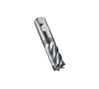 Dormer C42825.0 Series C428 HSS-E-PM 4 Flute Roughing End Mill/Milling Cutter with Alcrona coating, DIN 1835B Shank, 25.00 mm Cutting Diameter